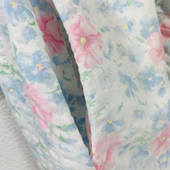 VTG Miss Elaine Womens Nightgown Size XS Floral Snap Front Long Sleeve Pockets - Picture 12 of 13